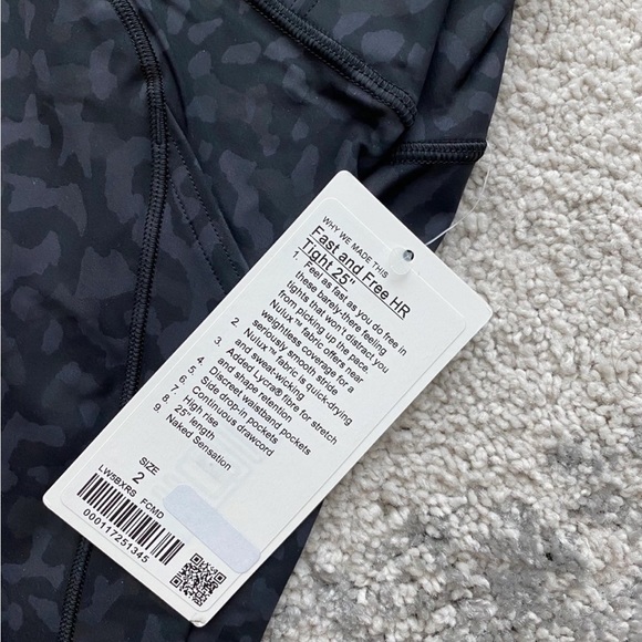 NWT Lululemon fast and free leggings size 2 - Picture 4 of 5